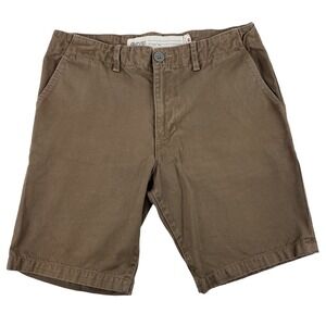 EVER Brown Twill Cotton Mens Made In California Shorts Size 31 US 48-60-25